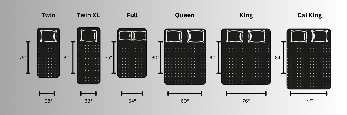 mattress size chart