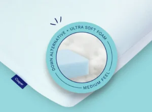 casper hybrid snow pillow inside